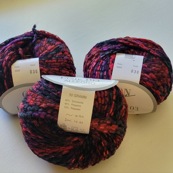 3 balls Linie 103 Allegro yarn - Picture 4 of 4